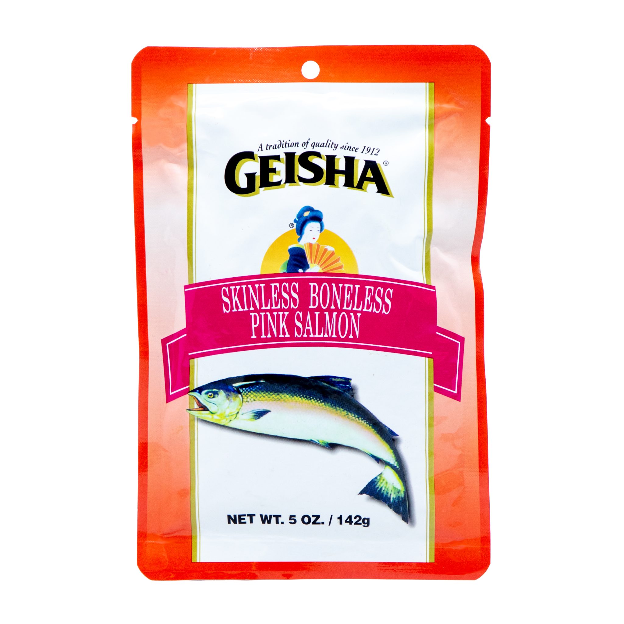 SKINLESS BONELESS PINK SALMON - Geisha Brand